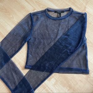 Forever 21 sheer crop top